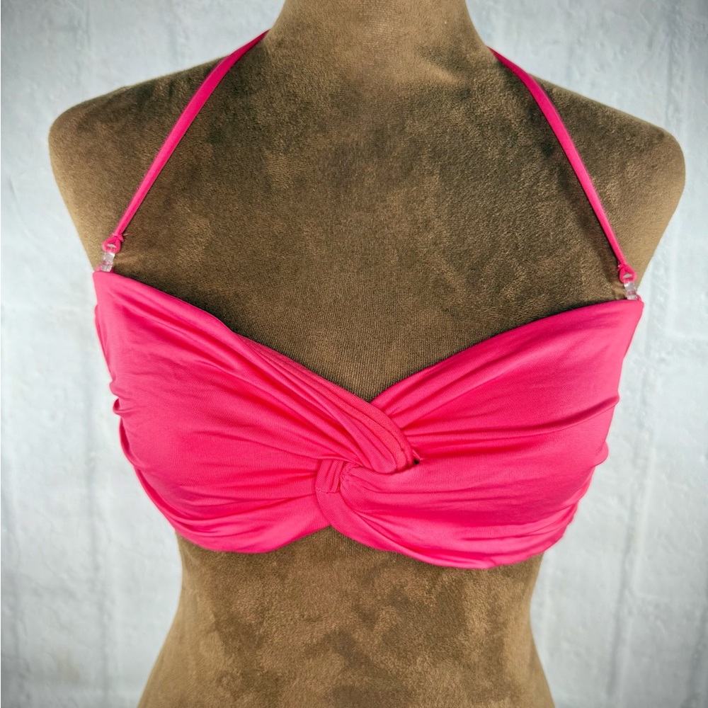 🌺Mossimo Pink‎ Twist Bandeau Bikini Top